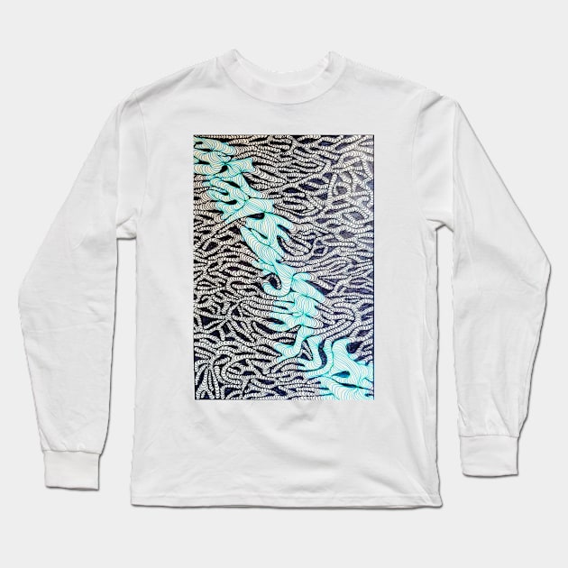 Worm lines Long Sleeve T-Shirt by emmabielawa